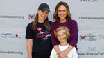with Nikki DeLoach and son at the 2025 LA Heart Walk