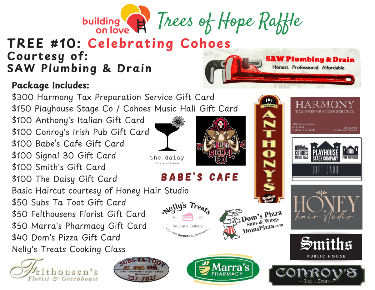 #10 - Celebrating Cohoes Courtesy of Saw Plumbing & Drain