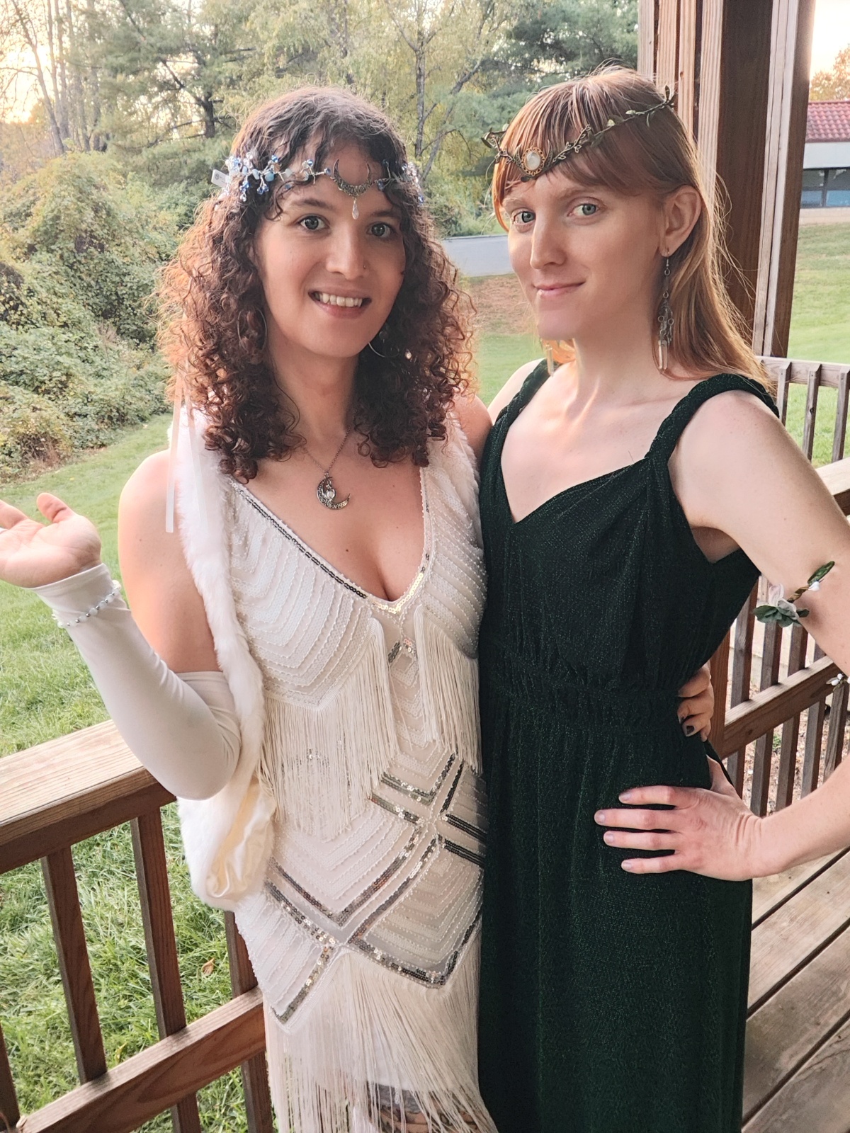 My partner Willow, and my Halloween Costumes!