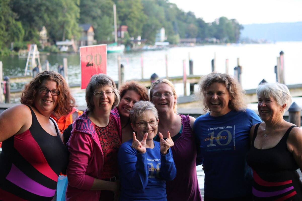 My first woman swimming