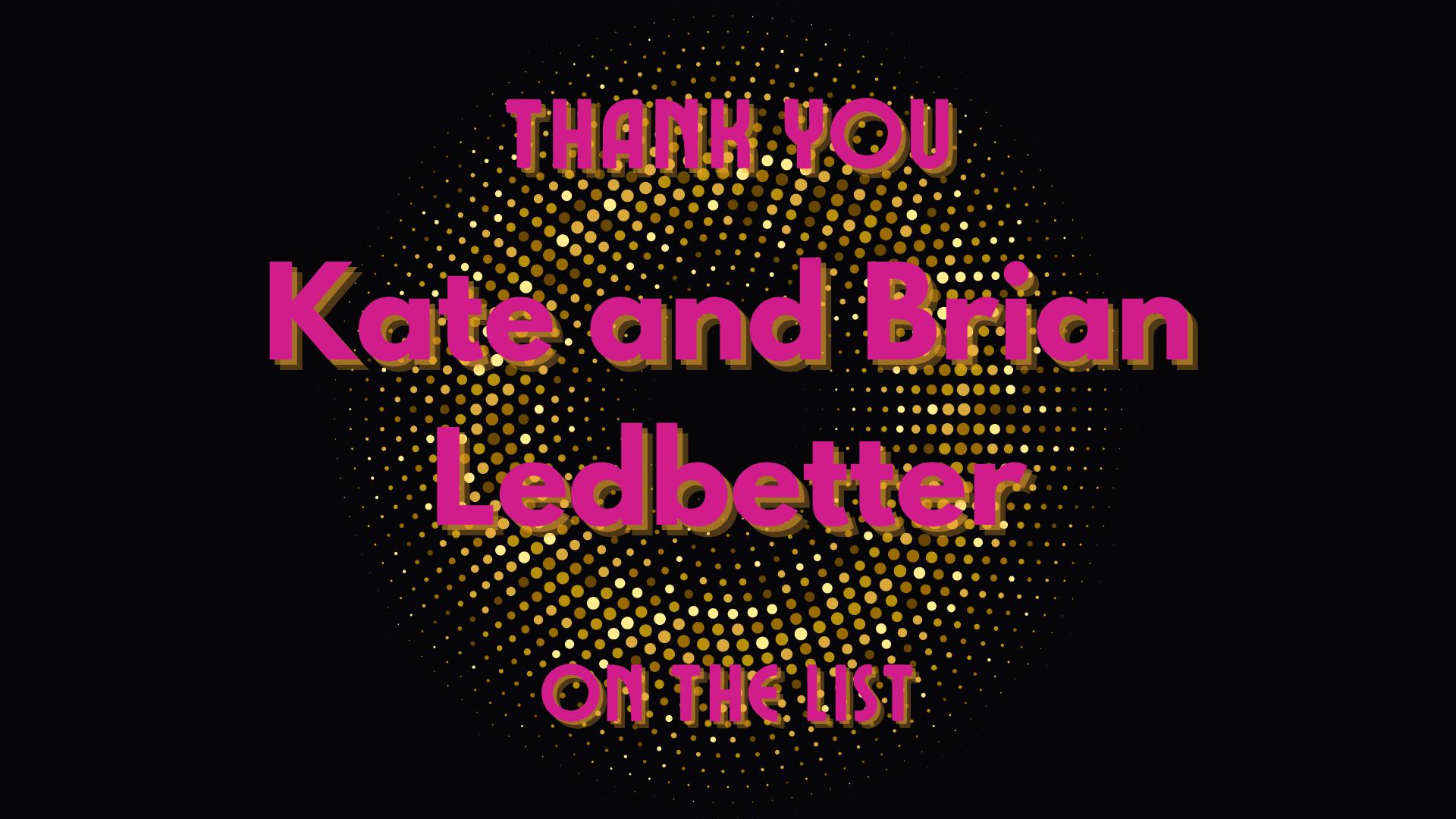 Kate and Brian Ledbetter