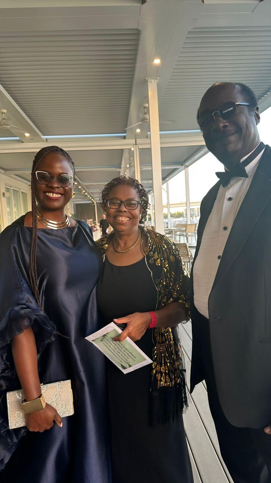 Esther Chengo from African Enterprise with Toni and Mike