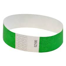 Green Tyvek Wristband | 100ct — Zurchers