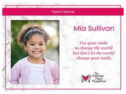 Image for Personalized Heart Warrior or Heart Angel Track Sign