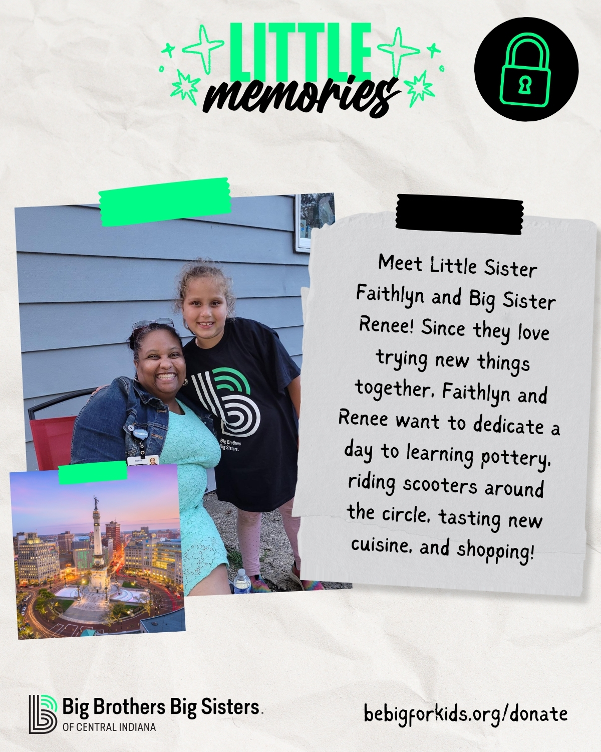 Learn More About Little Sister Faithlyn & Big Sister Renee