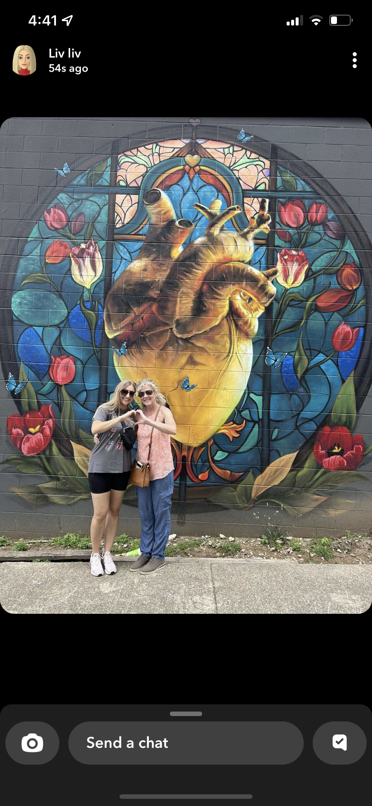 Our friends stopped at the “Broken hearts of gold” wall in Nashville!