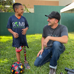 Patient William with Volunteer Tino