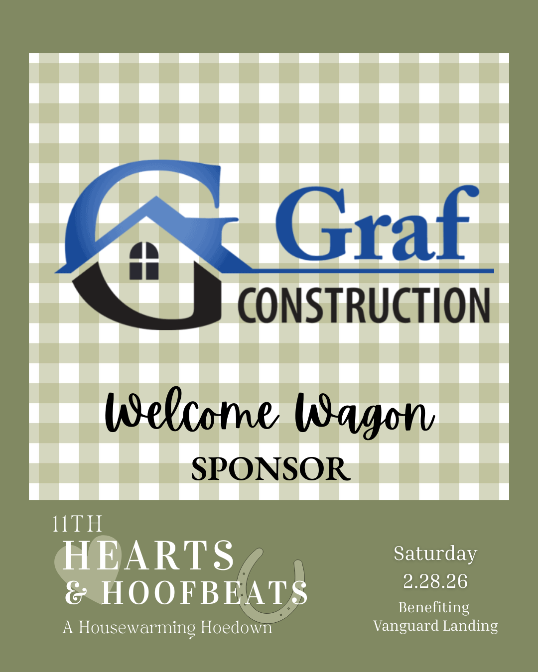 WELCOME WAGON SPONSOR: Graf Construction