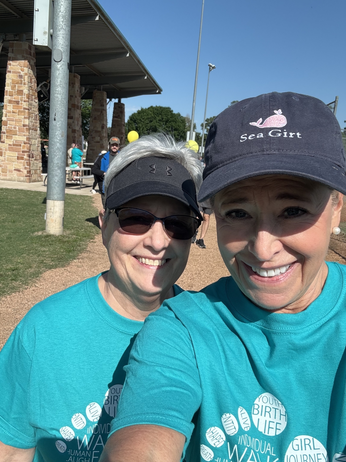 Roxy and Em Walking for Life