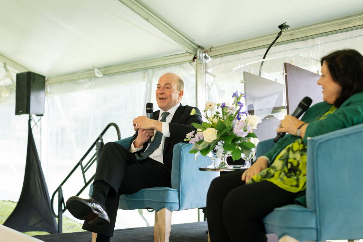 2025 Speakers, Alex Prud'homme, author of Dinner with the President, moderated by Mara Papatheodorou, a Tastes & Traditions Expert 