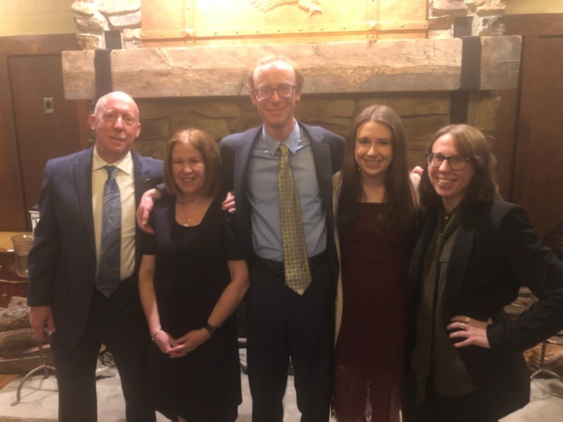 With My Family at the Warren County Community College Hall of Fame Dinner on 11/7/22