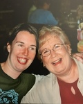 My aunt Kathy and I with our pre-cancer hair!
