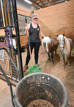 Horse Handler Janessa with Peanut & Banana