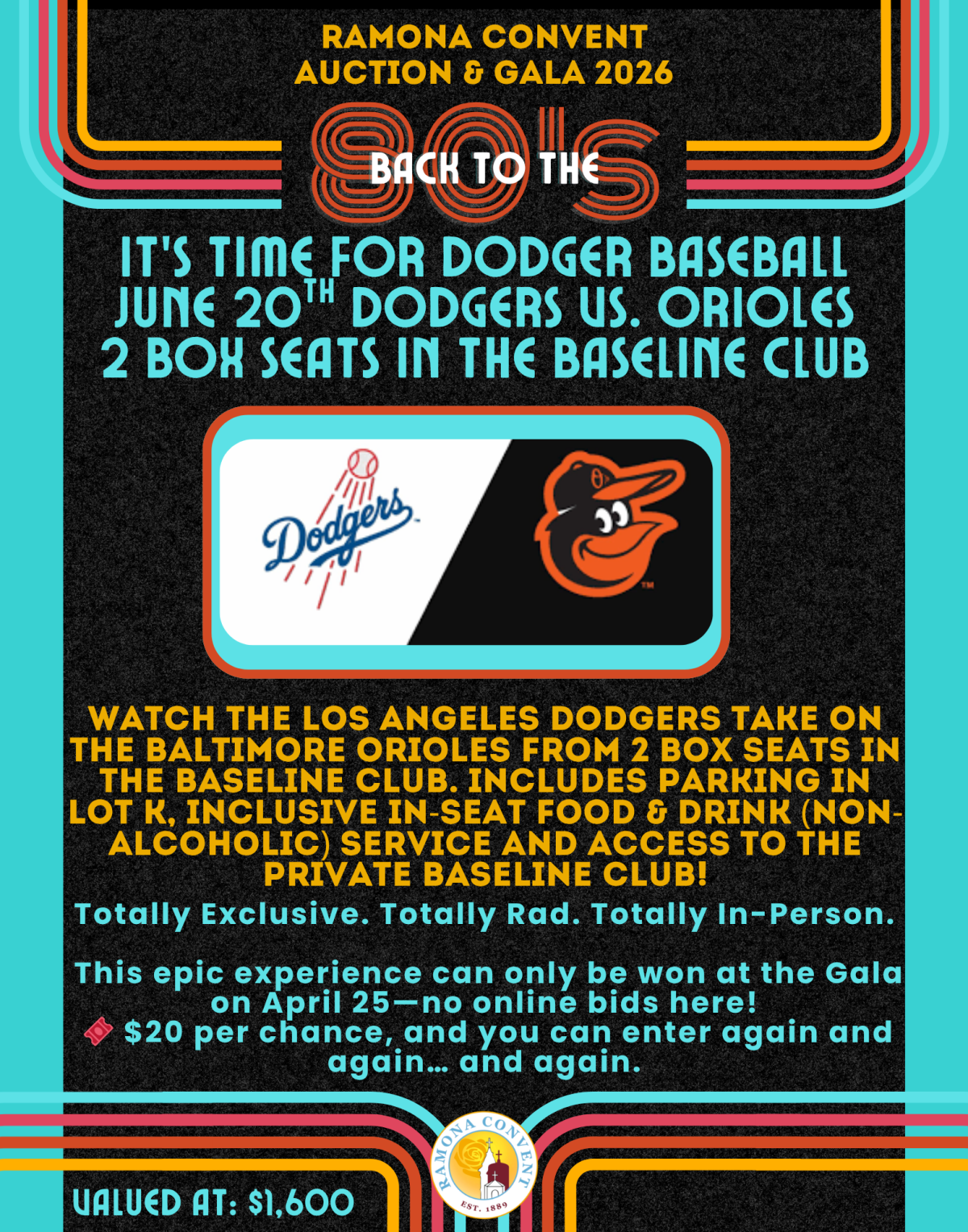 Gala Exclusive- Dodgers vs. Orioles