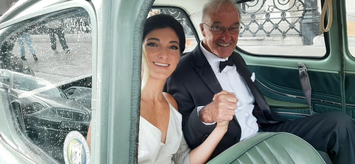 My dad and I, so happy.