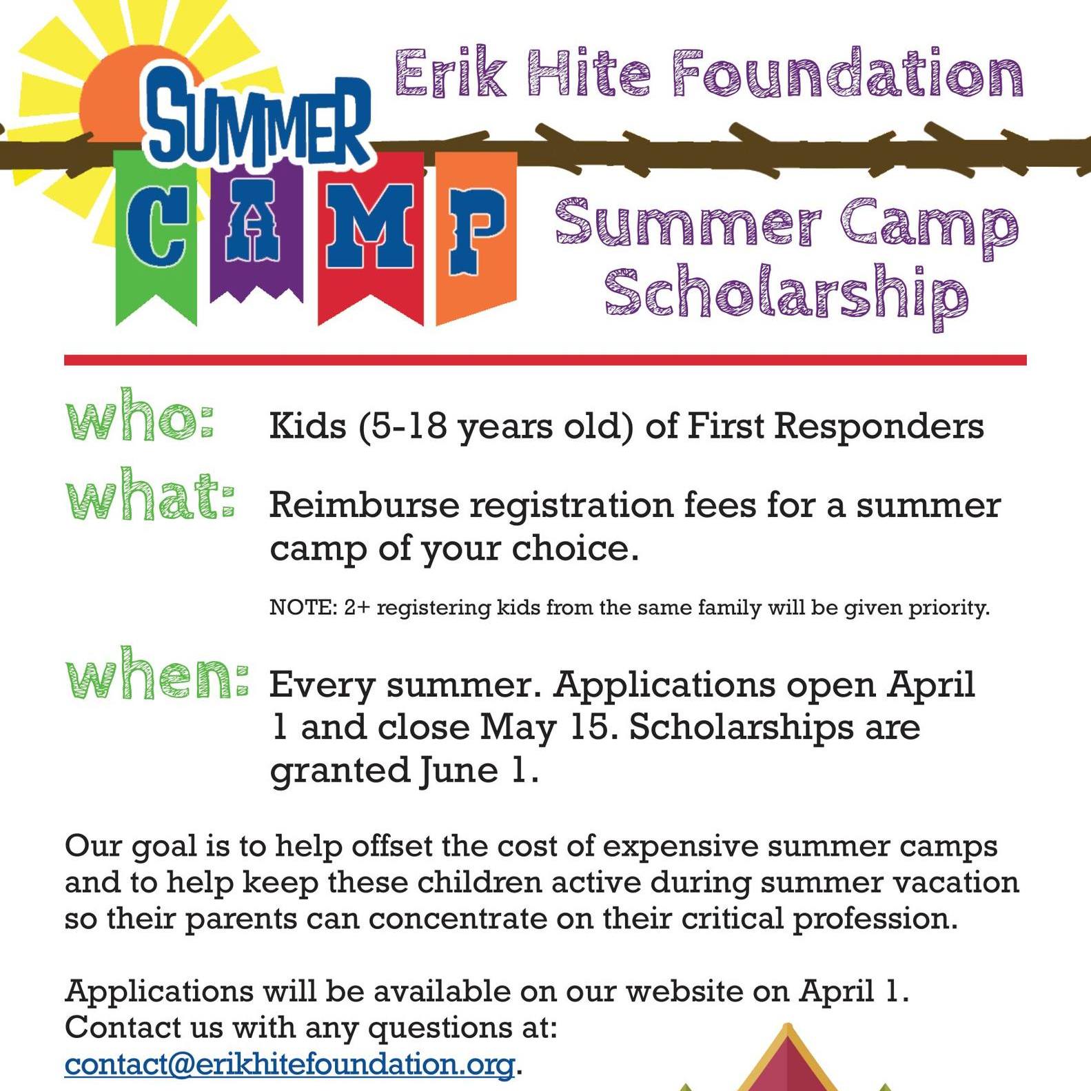 Summer Camp Scholarship 