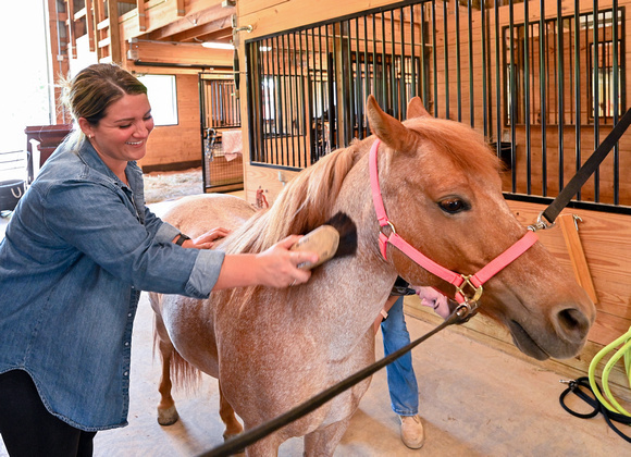 Director of Equine Programs, Kirby, with Pony Boy