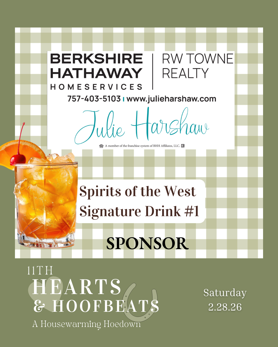 Spirits of the West Signature Drink #1: The Harshaw Family