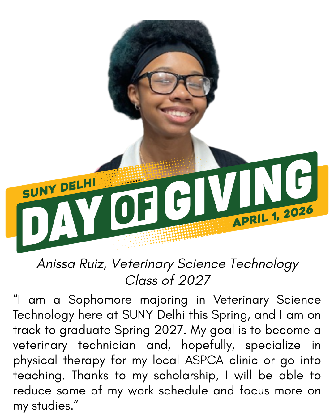 Anissa Ruiz, Veterinary Science Technology, Class of 2027
