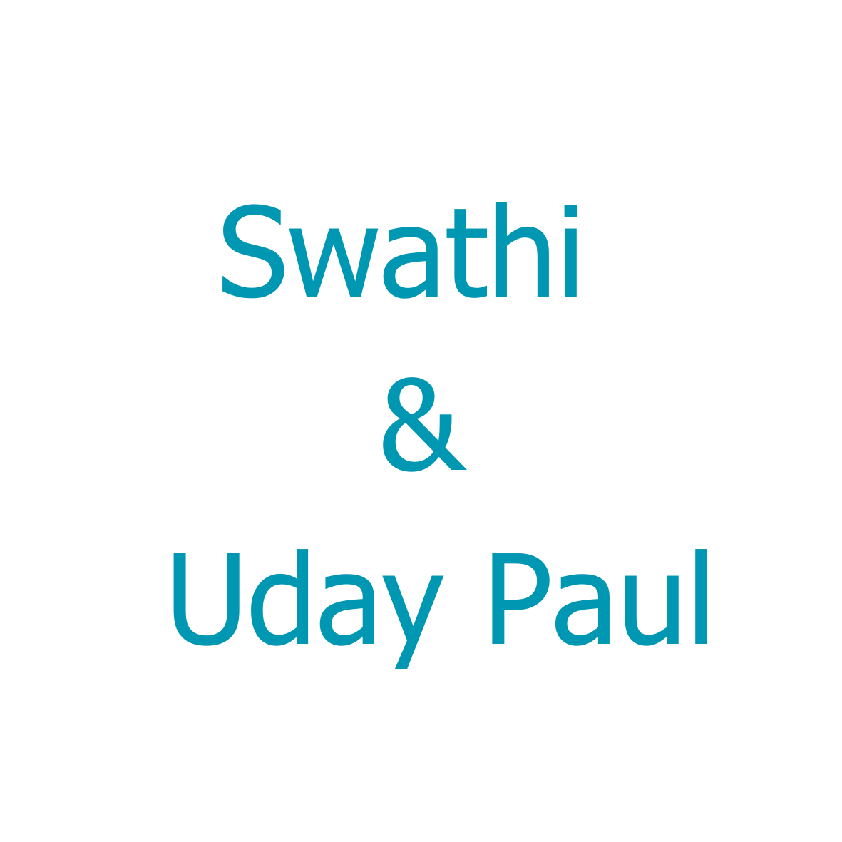 Swathi and Uday Paul