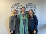 Me, Nikki Biese (right, then the Executive Director of Biking for Babies) and Anne Tretinyak (left, Executive Director of Vida) in 2024