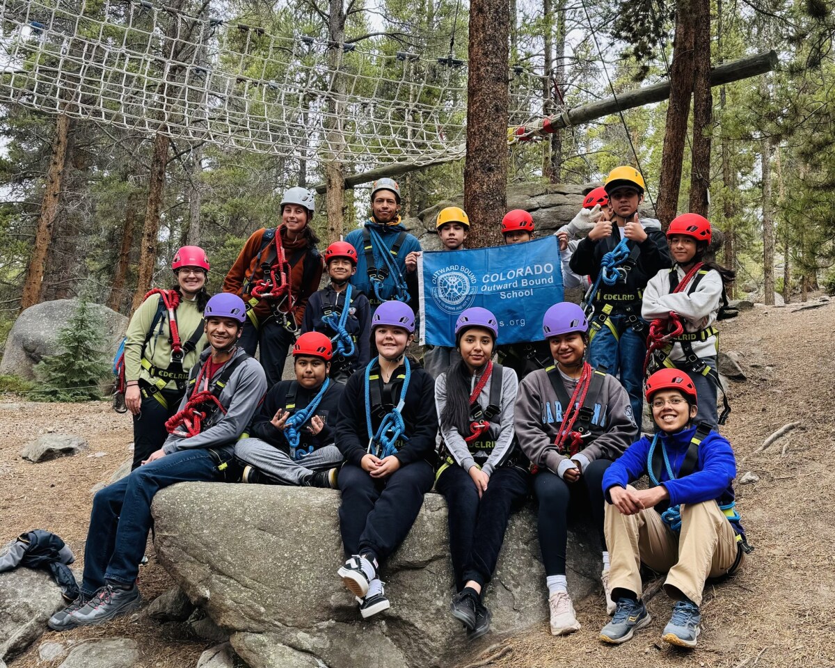 Middle schoolers at a Colorado Outward Bound School Camp