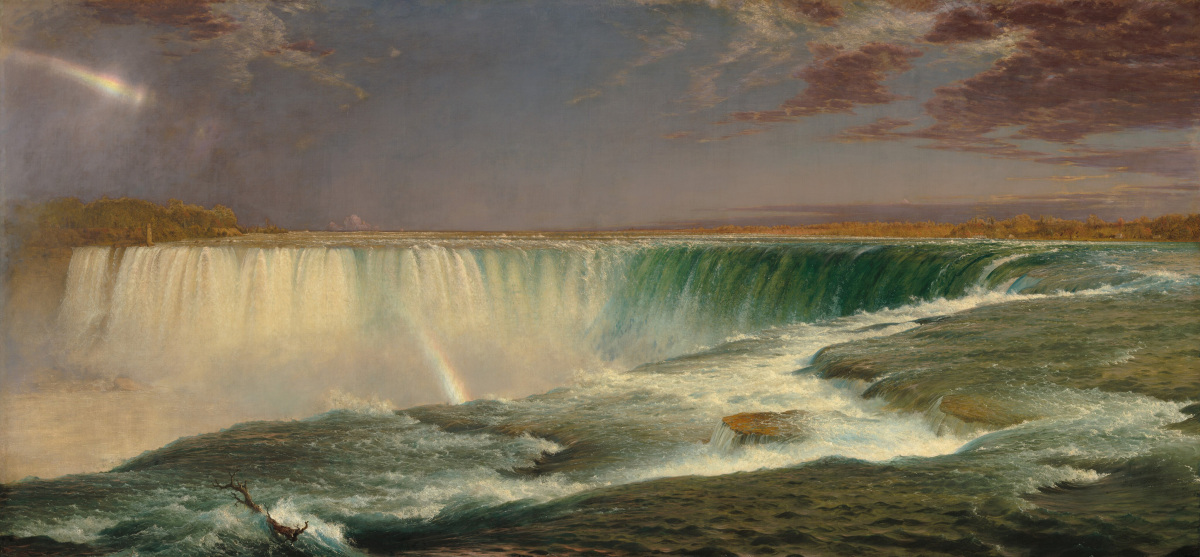 Niagara, by Frederic Church (1857) Credit: Niagara, 1857, oil on canvas, 40 × 90 1⁄2 in., The National Gallery of Art, Corcoran Collection (Museum Purchase, Gallery Fund), 2014.79.10