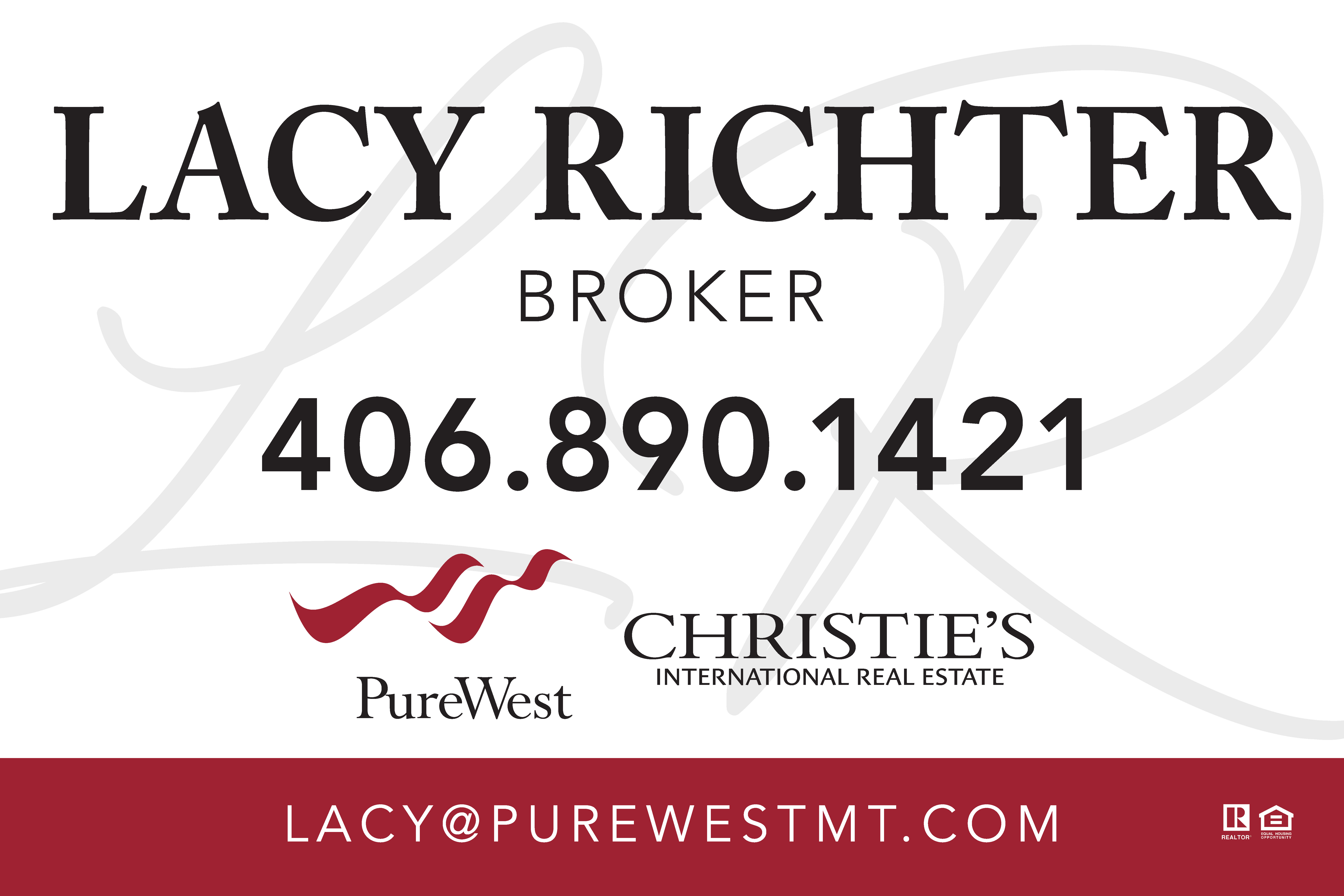 Lacy Richter Real Estate Broker, Pure West Real Estate Christies International Real Estate