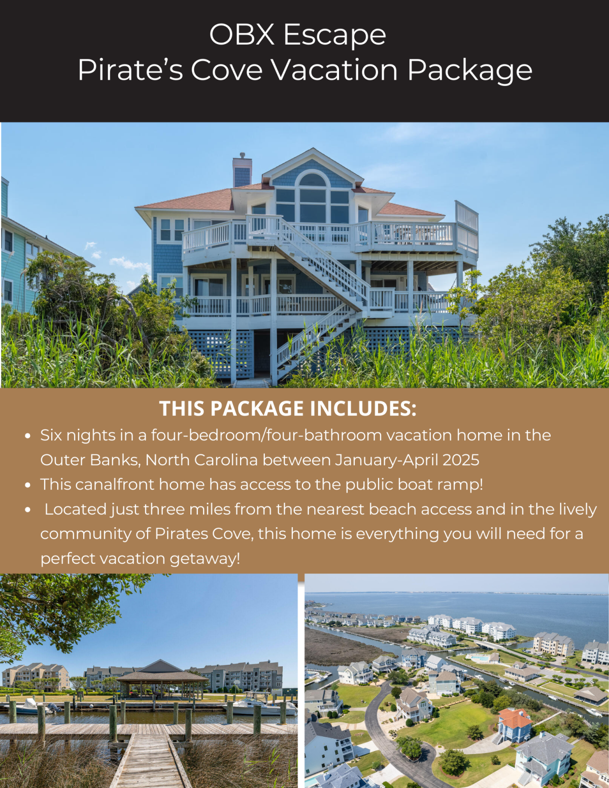 OBX Escape: Pirate's Cove Vacation Package