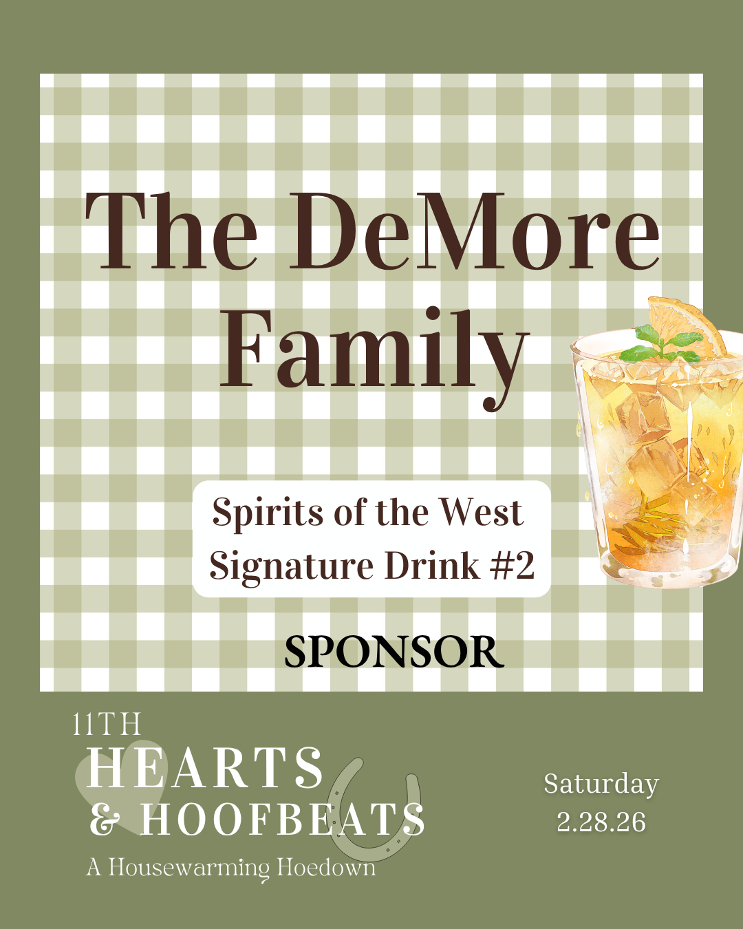 Spirits of the West Signature Drink #2: The DeMore Family