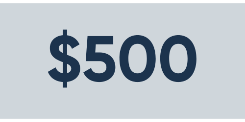 $500