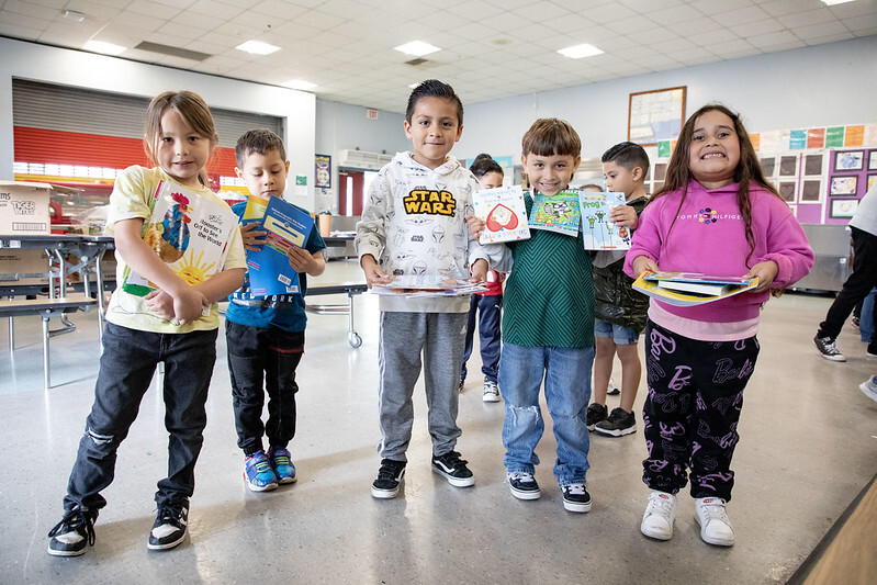 Perkins Elementary School Book Giveaway funded by NASSCO Grant 