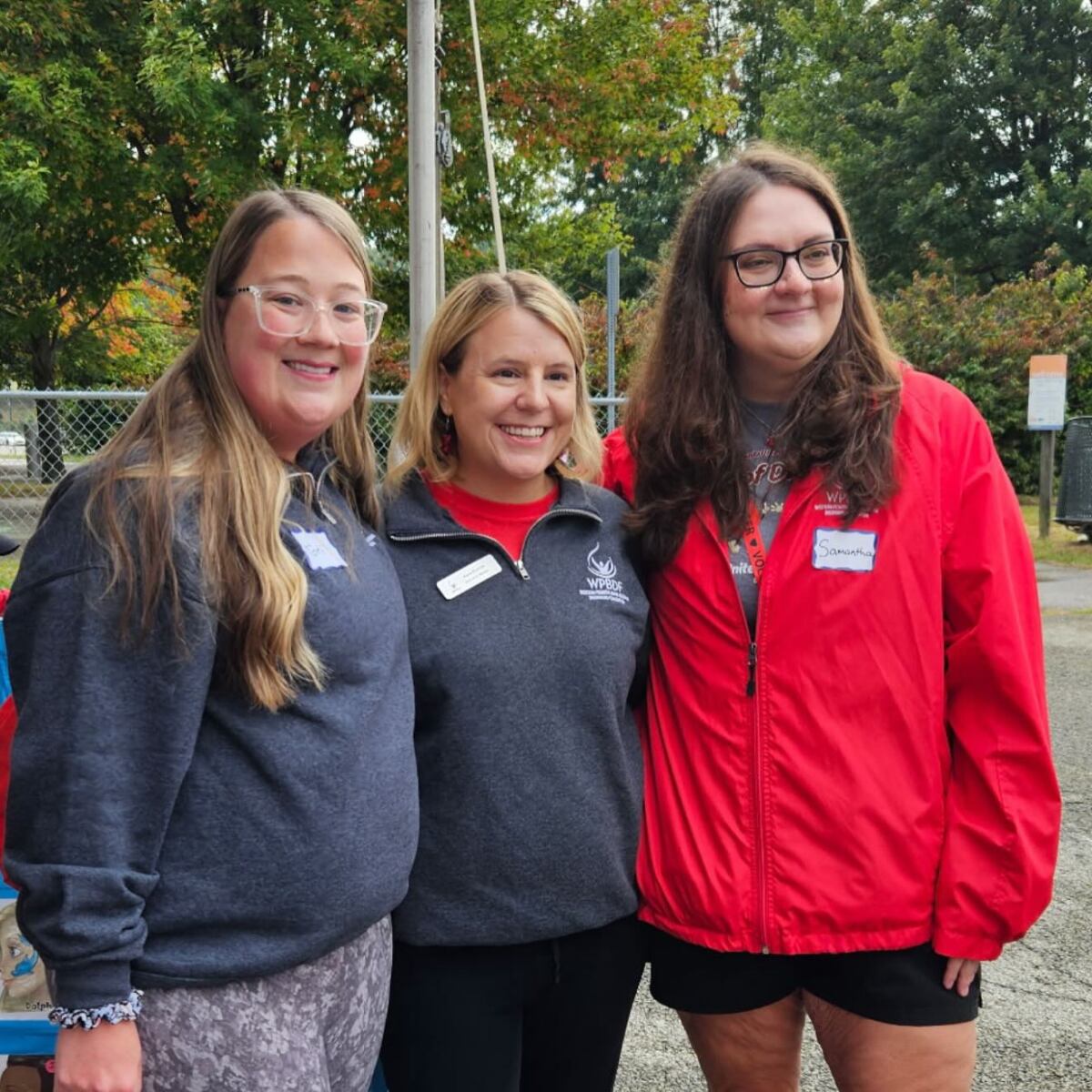 WPBDF Leadership - Tori (Board VP), Kara (Executive Director), Samantha (Board President)