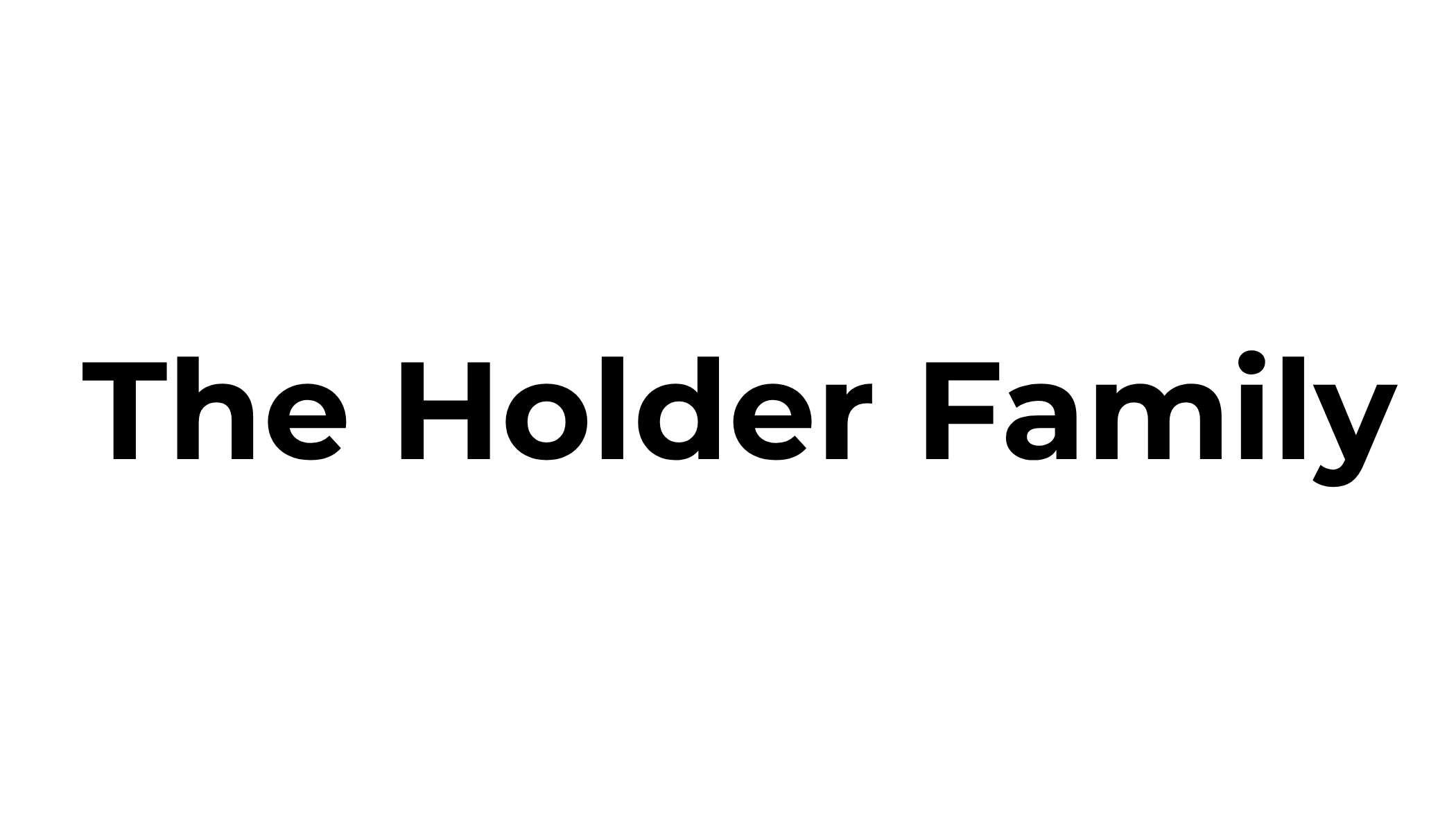 The Holder Family