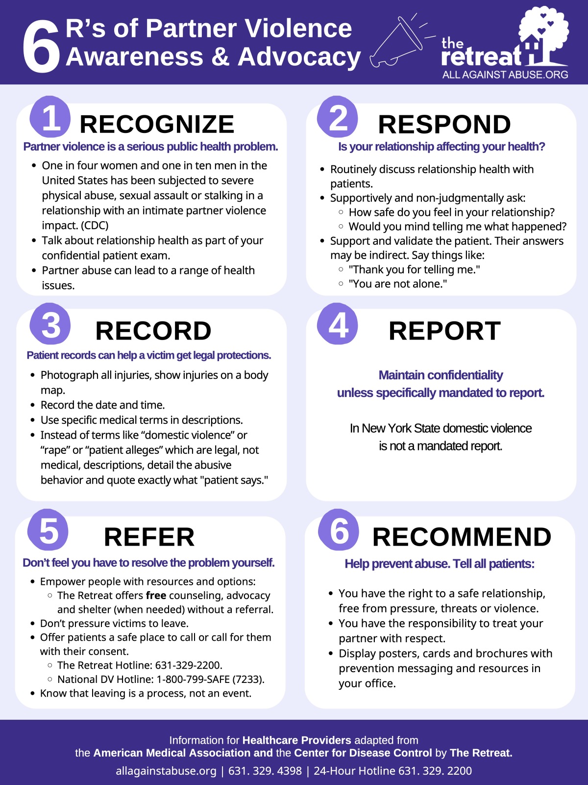 6 R's of Partner Violence Awareness and Advocacy - English 