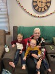 Nana Deb with her grandsons Theodore and Oliver