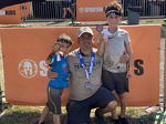 Brian with his kids at a Spartan Race