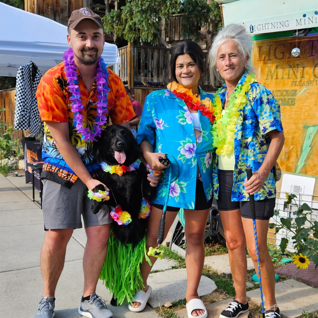 Some players that dressed up during our Putts for Pups Mini Golf Tournament