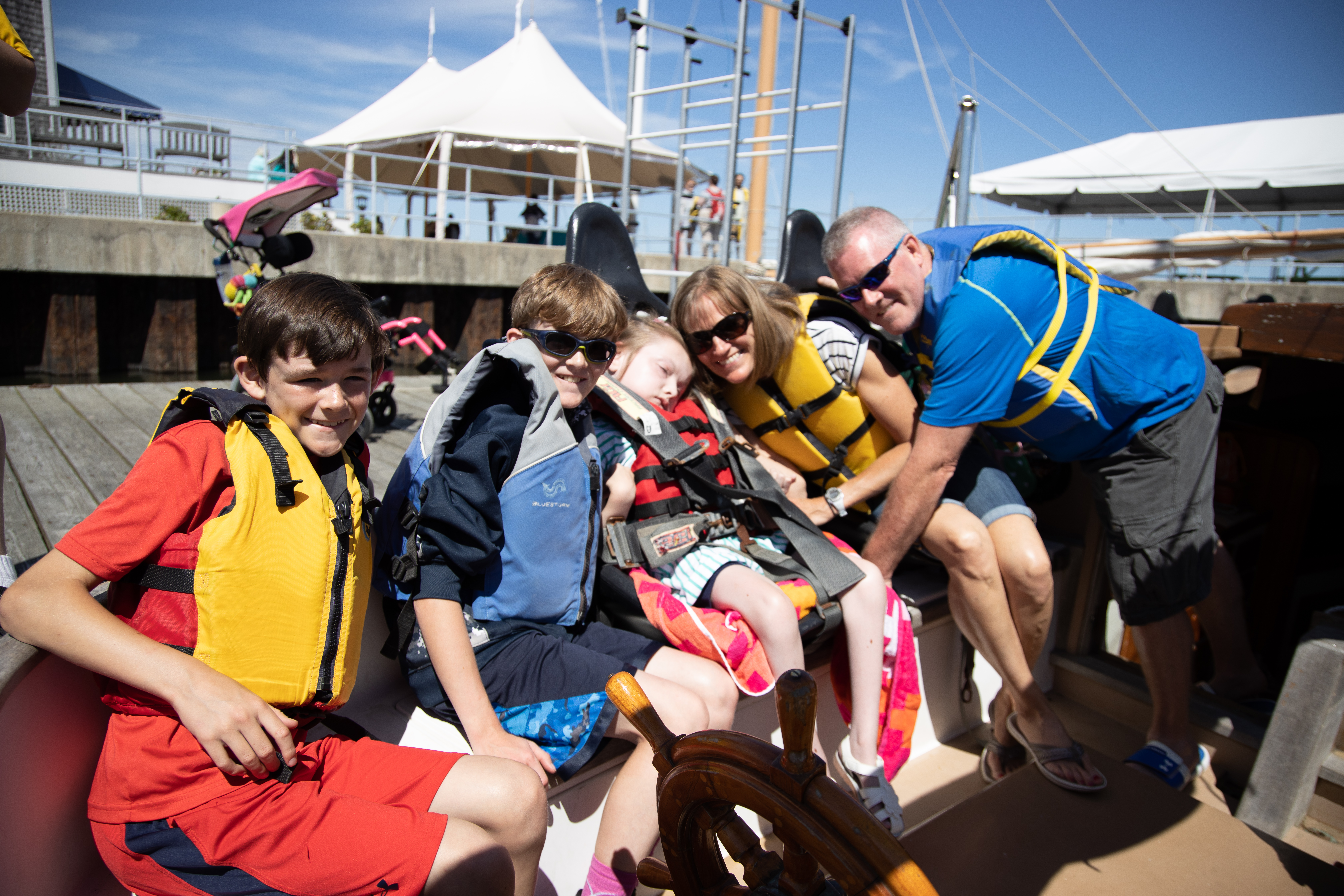 ACCESSAIL family heading out for a sail on the Bay!