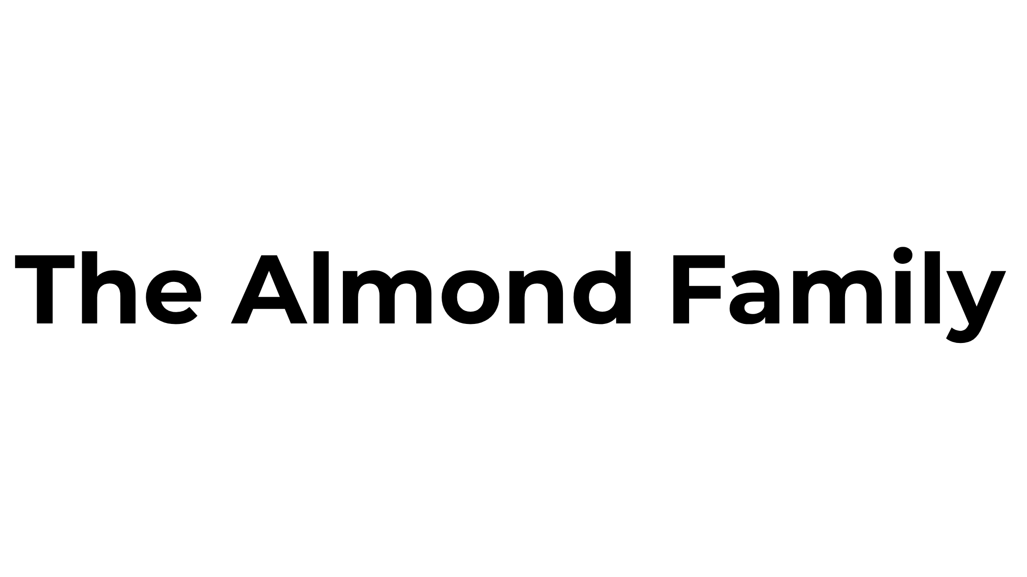 The Almond Family 