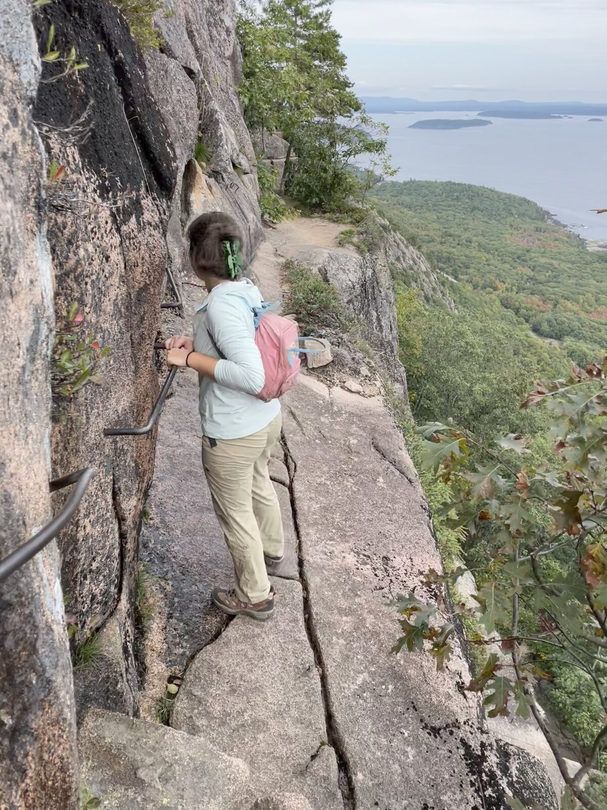 Precipice trail at Acadia
