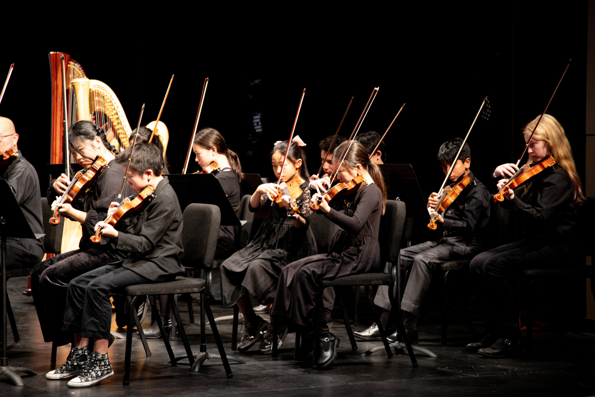 The Sunnyvale Youth Philharmonic at the VPAC, 2025. Photo Jeffrey Lin.