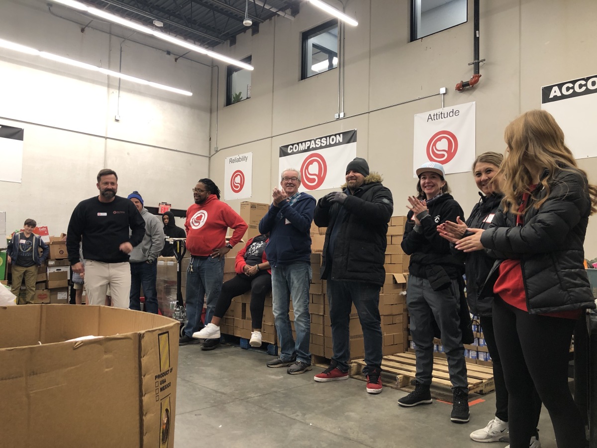 Fresh Start Particpants Help In the Food Distribution Program