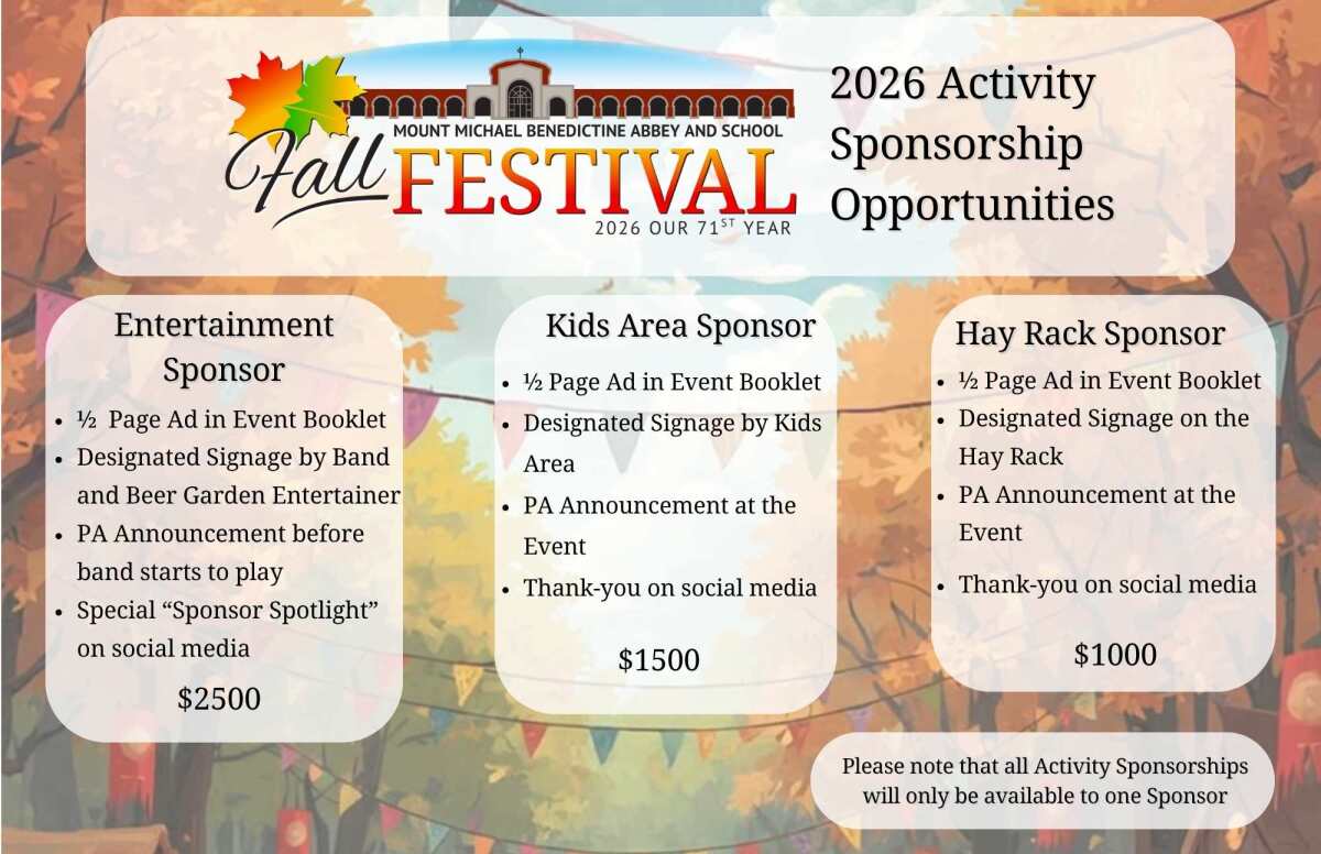 2026 Activity Sponsorships
