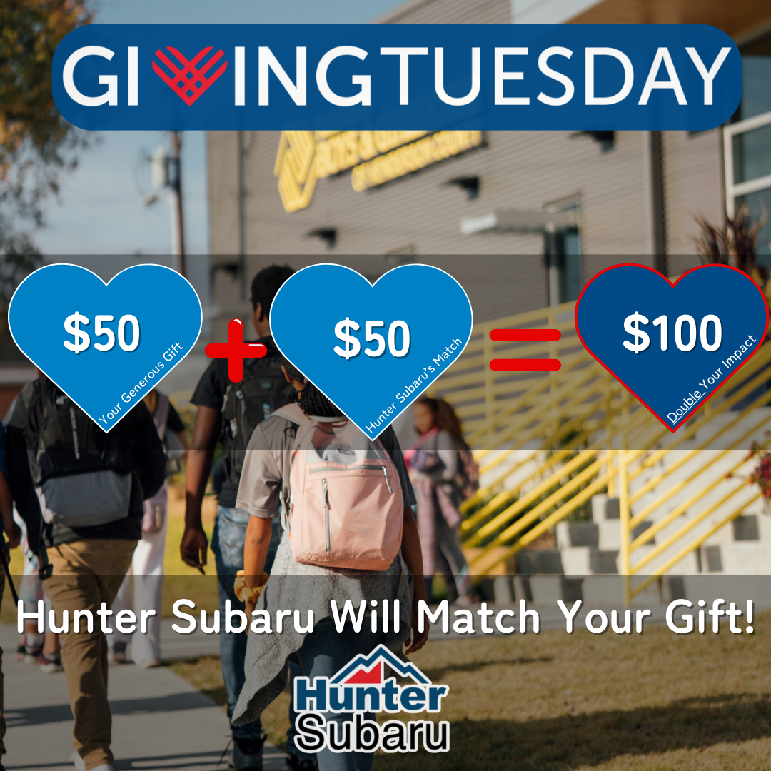 Hunter Subaru will match up to the first $10,000!