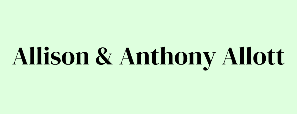 Allison & Anthony Allott