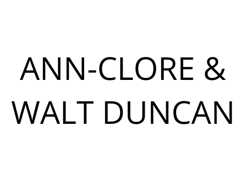 Ann-Clore and Walt Duncan