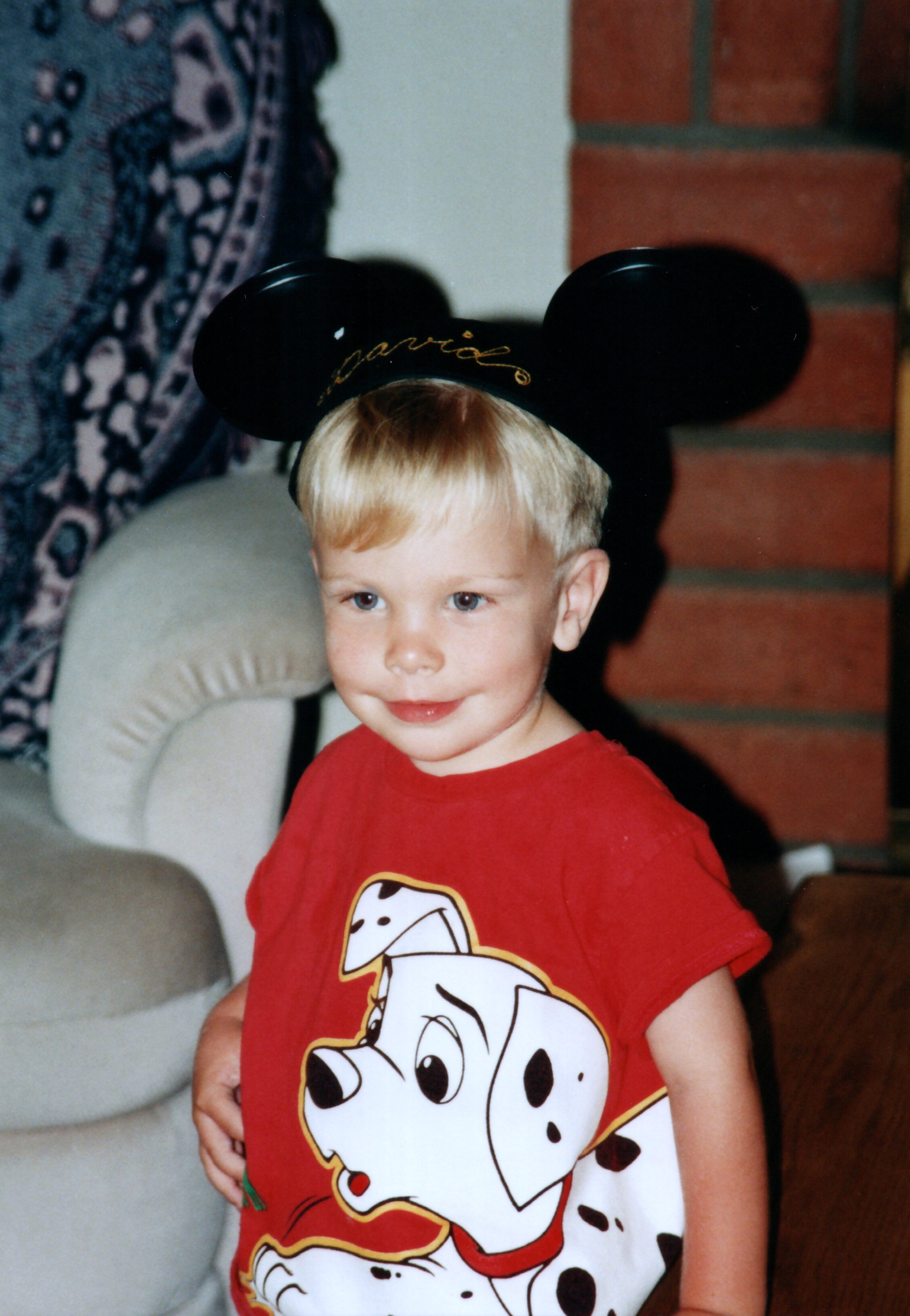 David in his Mickey ears