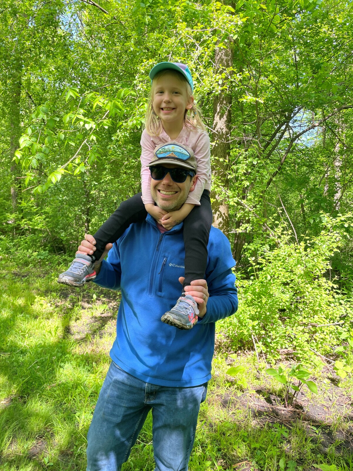 Hiking with Rosie. Well, one of us was hiking.