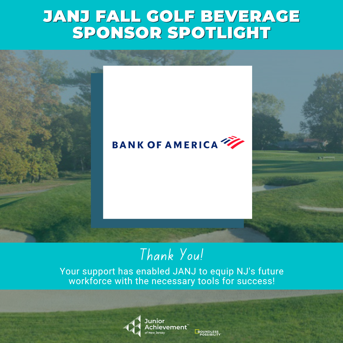Bank of America Beverage Sponsor